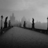 Charles-Bridge-In-Fog-Black-And-White