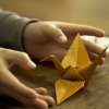 Monde en plis - grue japonaise origami